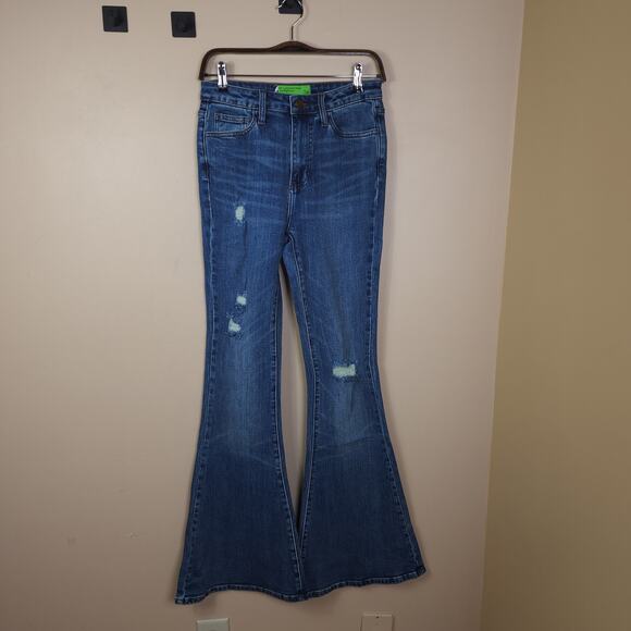 Sandrine Rose Denim - Sandrine Rose X Free People Super Flare in Indigo Size 26